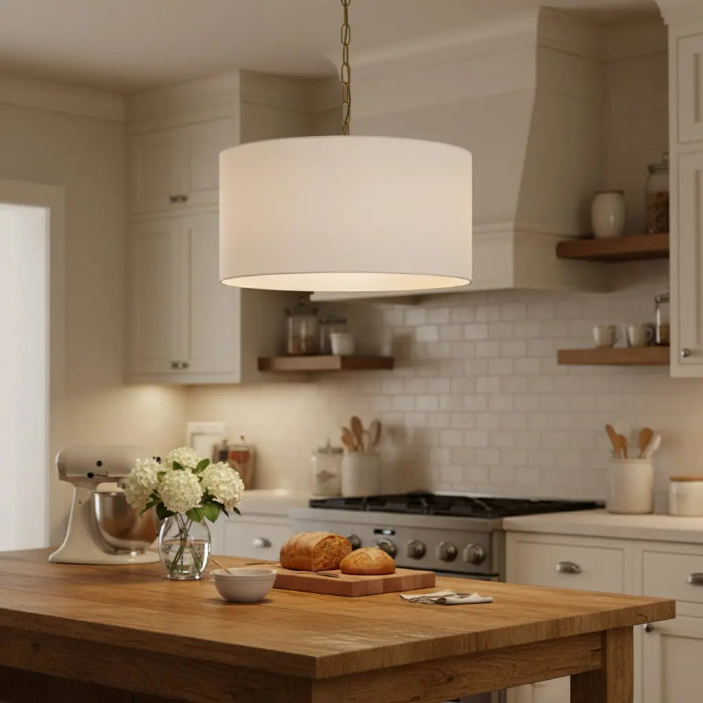 Lampe suspendue tambour en lin Mirenna Modern Farmhouse10.webp__PID:51e964f3-678c-4708-9df5-48c490574d81