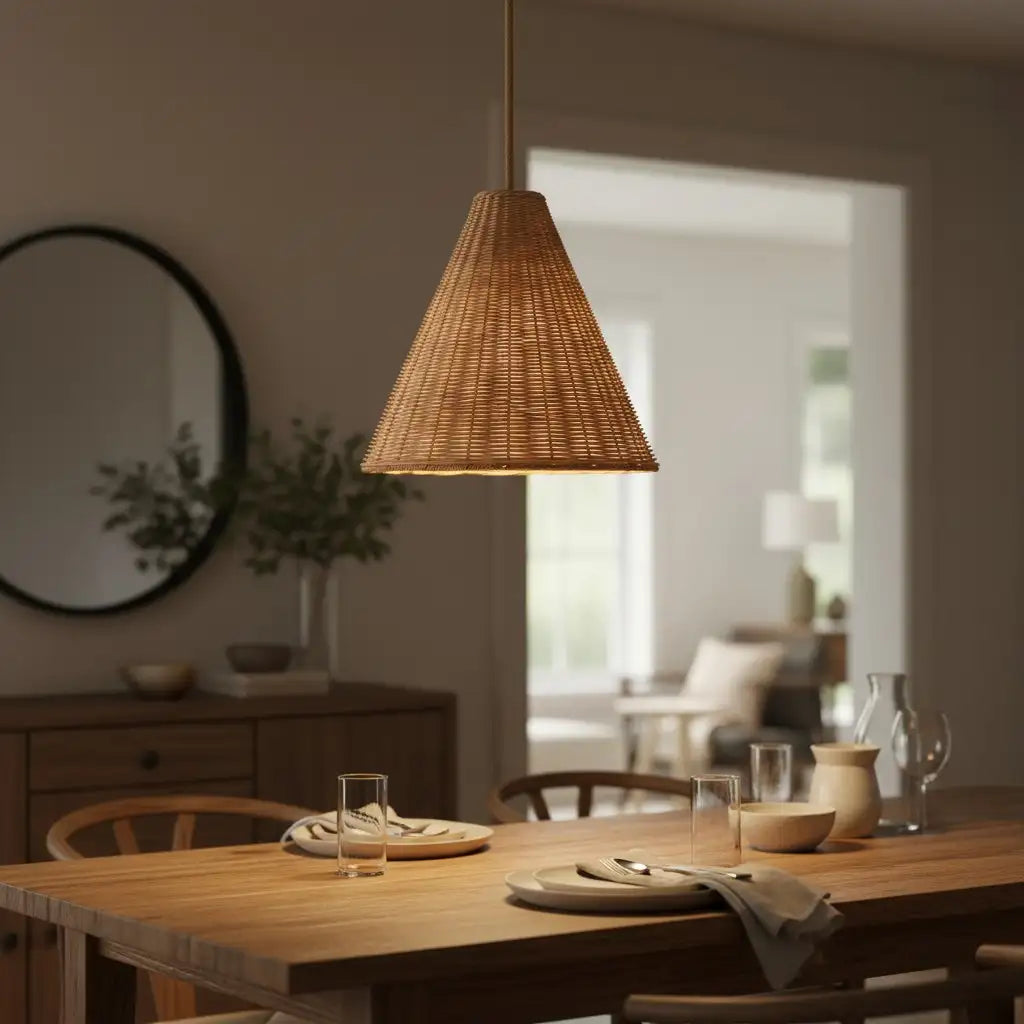 Ilario Rustiek Geweven Rotan Kegel Hanglamp12.webp__PID:508fba58-1d67-4767-a77b-845ffa181b7c