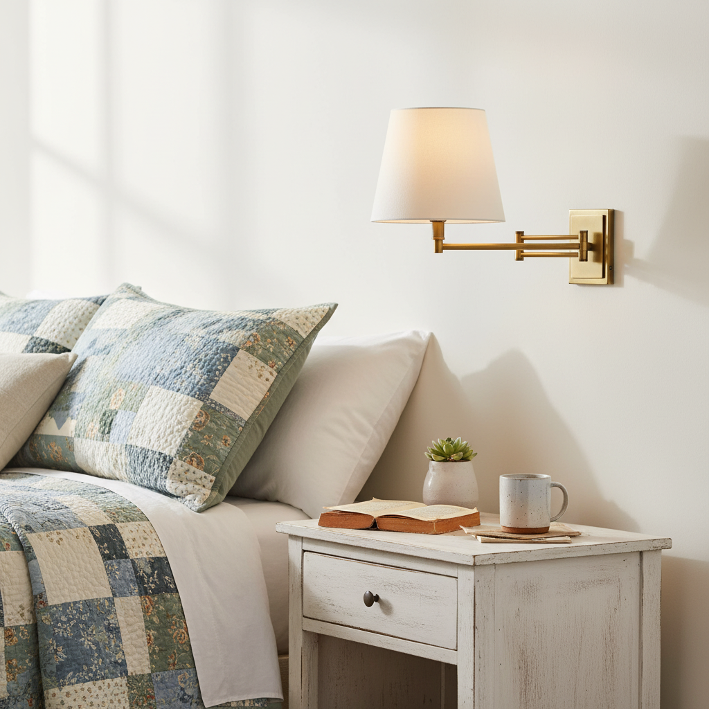 Aplique de pared con brazo oscilante y pantalla de lino moderno Evarne (1).webp__PID:1e58729d-a173-4297-ac9b-5f092cdd14ad