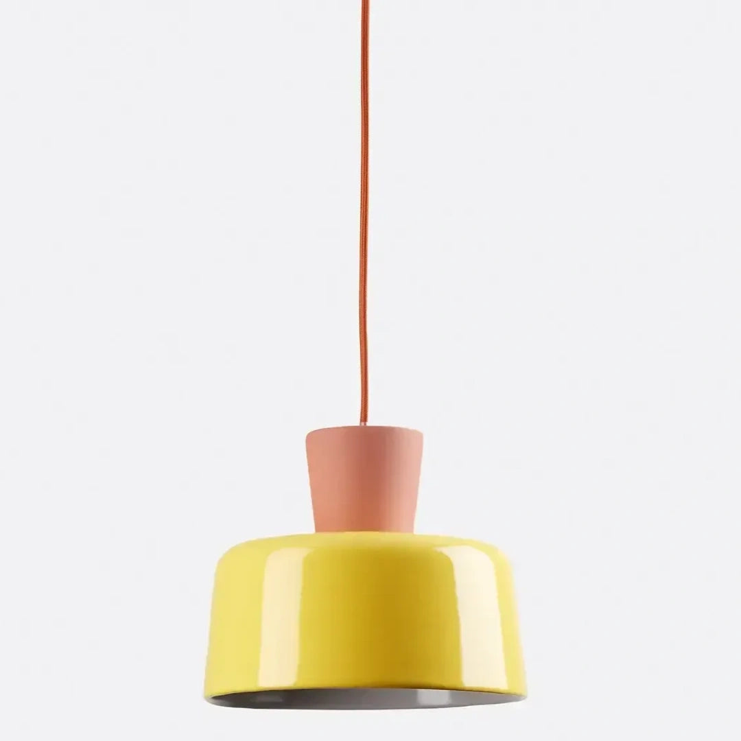 Alden Vintage metalen keramische koepel hanglamp geel.webp__PID:b1b3ce39-0896-4f28-b9e5-d1adae7b913c