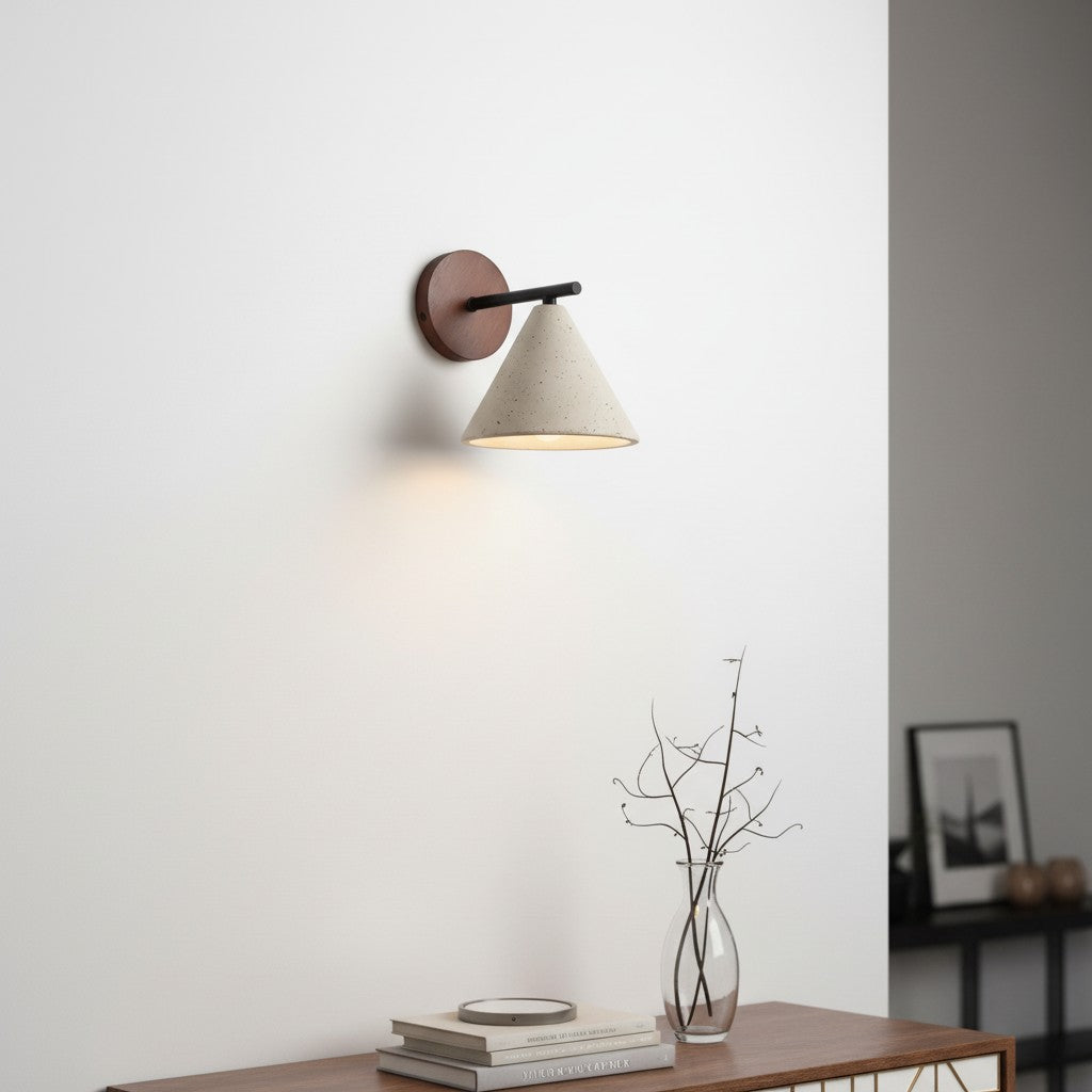Lachlan Minimalist Travertin Kegel-Wandleuchte4.webp__PID:c8a48846-e8b1-4ac2-b5bd-503b2fe44bee