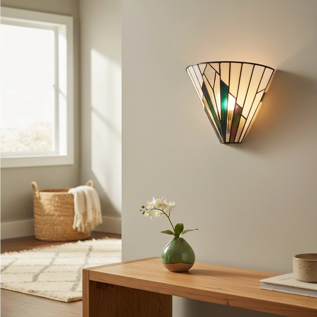 Cortan moderne Tiffany glas Art Deco wandkandelaar10.webp__PID:fbc4657a-7460-4740-980a-dfc9f65764d5