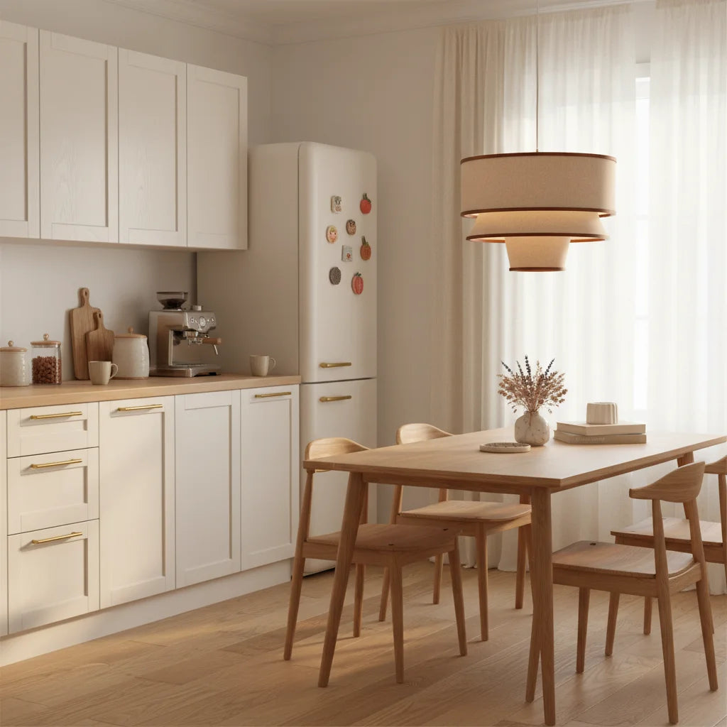 Suspension moderne Caroline en bois de noyer et lin 7.webp__PID:3bfdb1bd-67ed-4a70-adde-3e36e4750b20