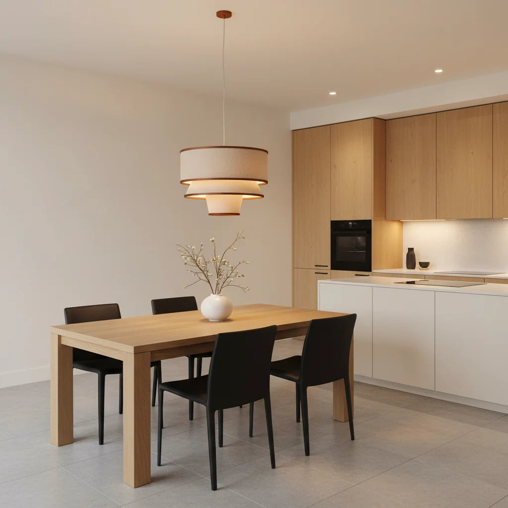 Suspension moderne Caroline en bois de noyer et lin 11.webp__PID:edea70ed-de3e-46e4-b50b-20908b7e688d