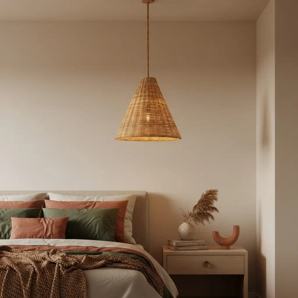 Ilario Rustiek Geweven Rotan Kegel Hanglamp14.webp__PID:ba581d67-e767-477b-845f-fa181b7ca483