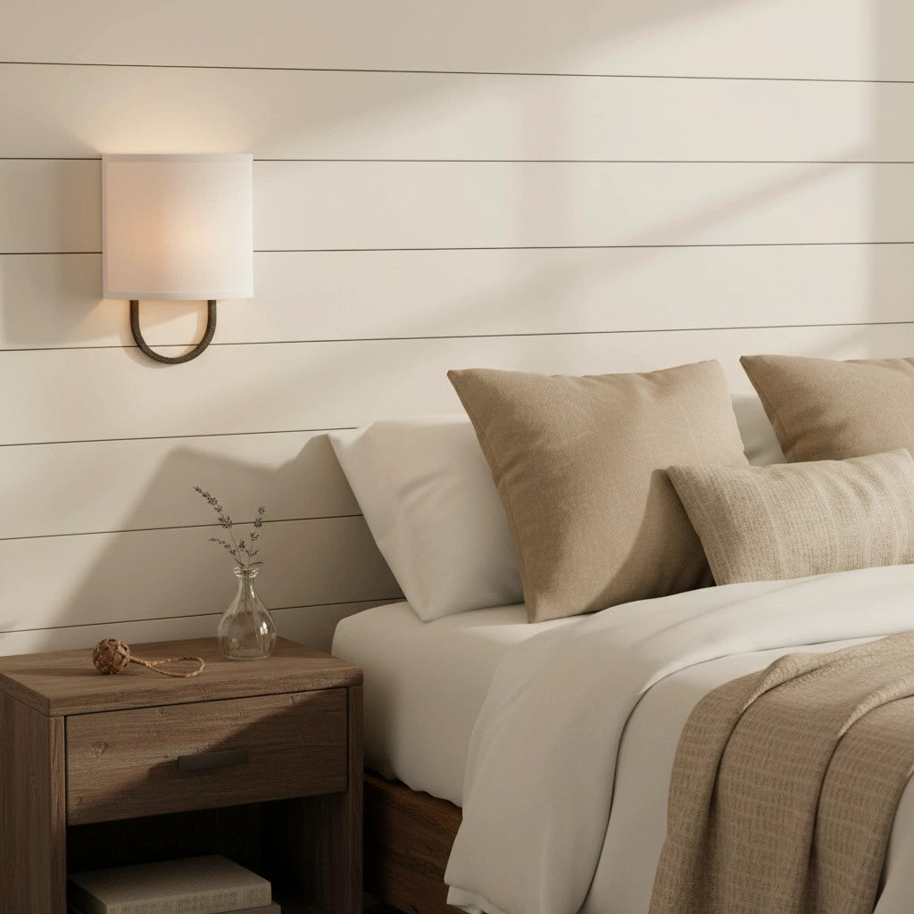 Edena Modern Fabric Shade Metal Wall Sconce4.webp__PID:7d8eebf3-e243-4052-86ec-ee2ce242ac28