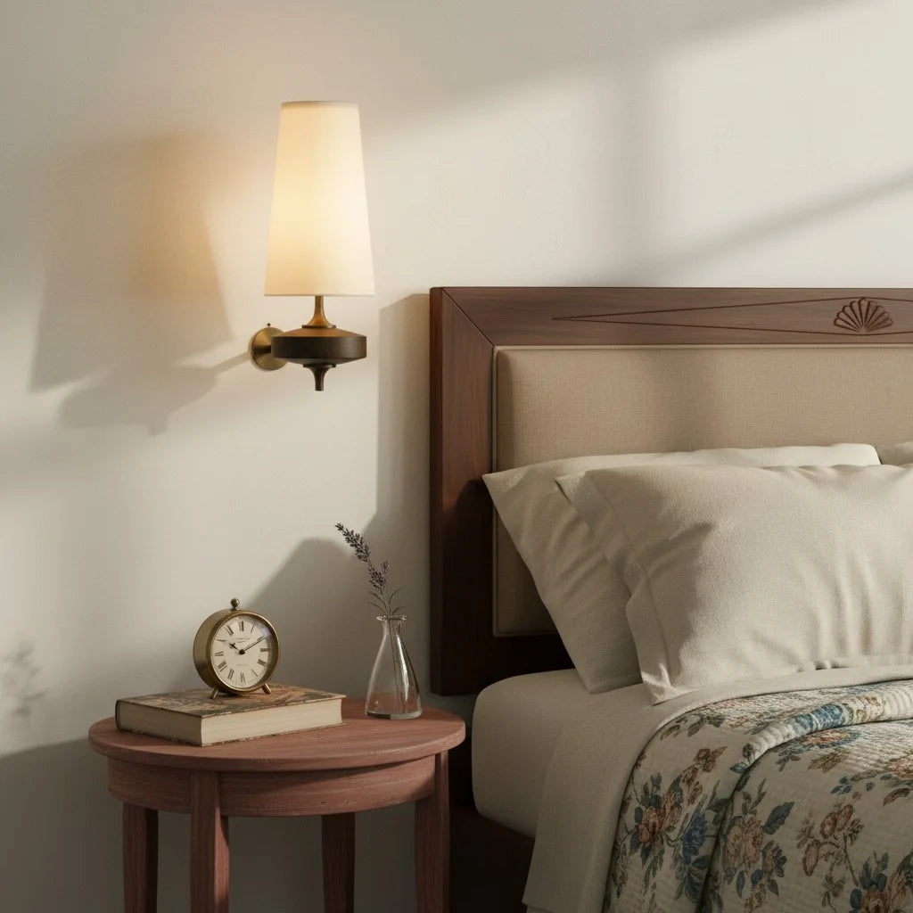 Kaelen vintage stoffen wandkandelaar met taps toelopend accent wit 3.webp__PID:6b80fe88-5703-49f9-b020-f8aee792cec0